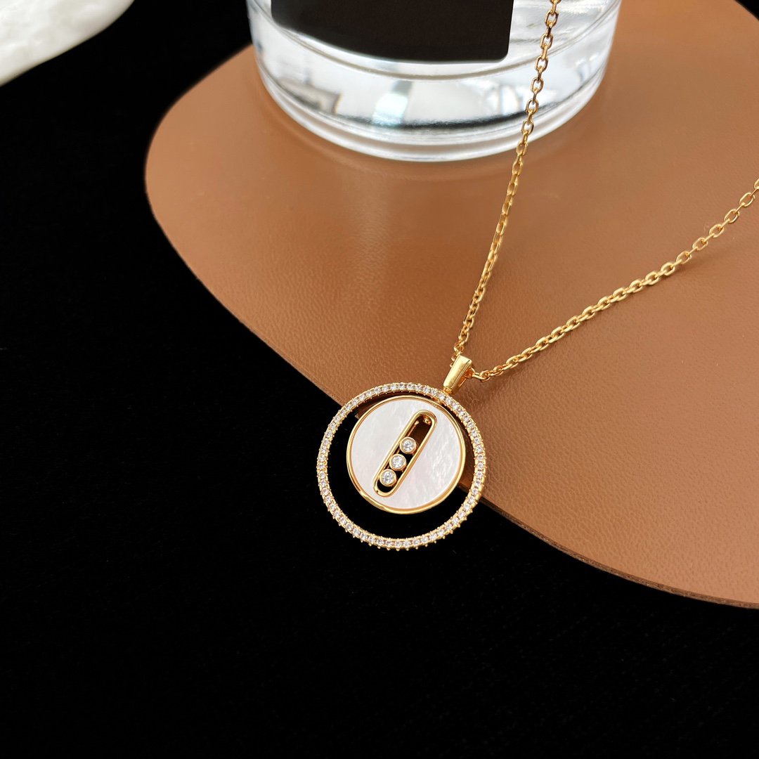[moco jewelrys ]moco jewelrys MOVE MM NACRE BLANCHE DIAMOND NECKLACE