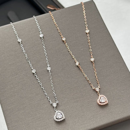 [moco jewelrys ]JOY HEART DIAMOND NECKLACE