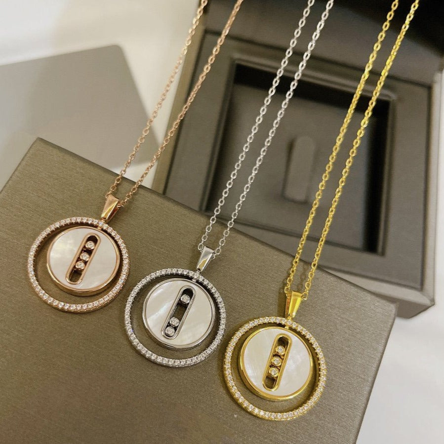 [moco jewelrys ]moco jewelrys MOVE MM NACRE BLANCHE DIAMOND NECKLACE