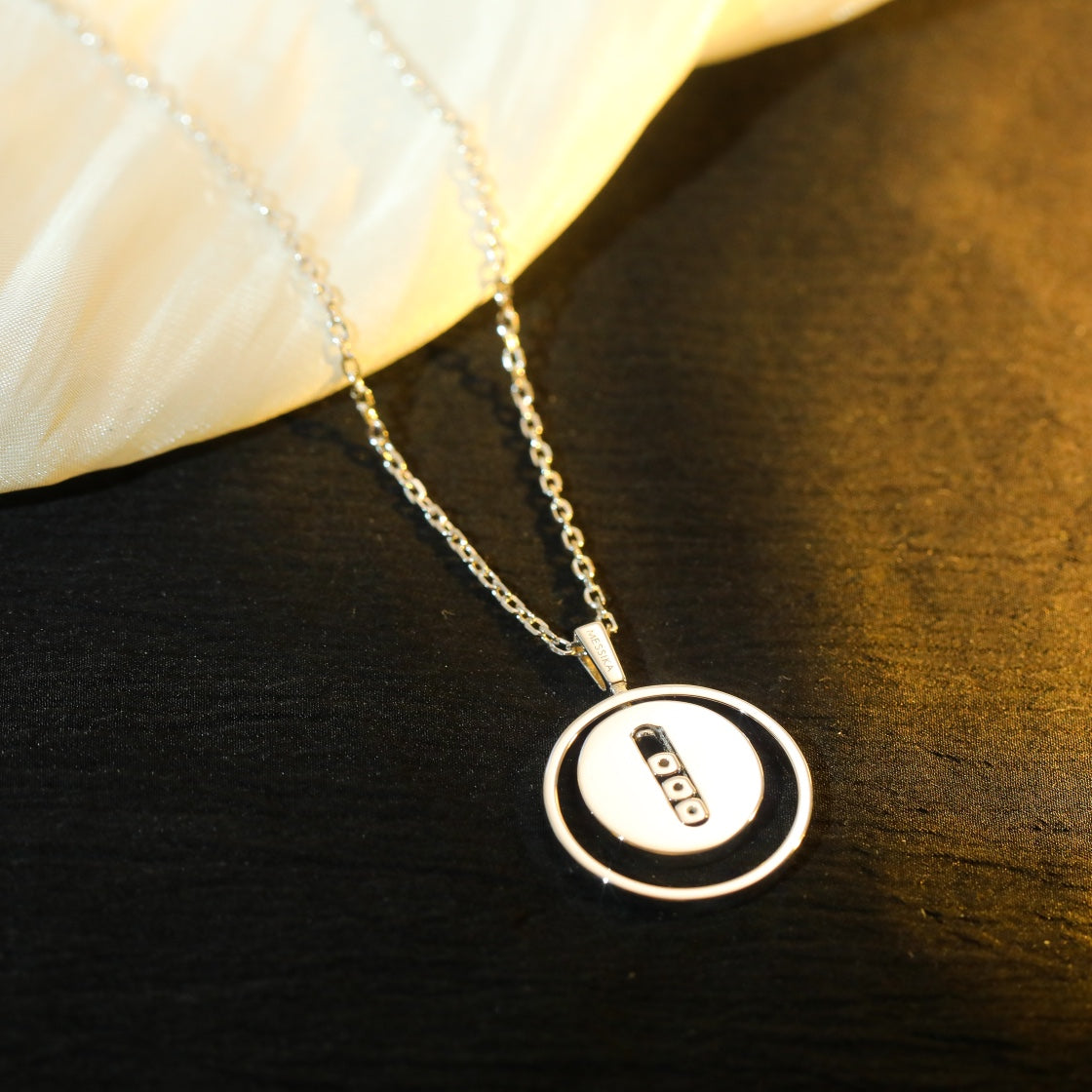 [moco jewelrys ]moco jewelrys MOVE MM SILVER DIAMOND NECKLACE