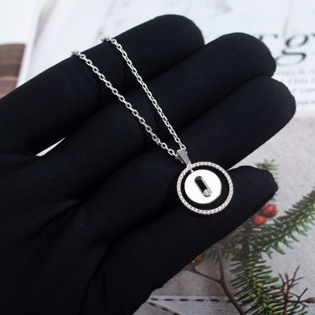 [moco jewelrys ]moco jewelrys MOVE PM NECKLACE SILVER DIAMOND