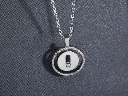 [moco jewelrys ]moco jewelrys MOVE PM NECKLACE SILVER DIAMOND