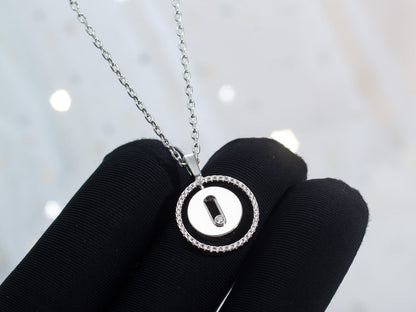 [moco jewelrys ]moco jewelrys MOVE PM NECKLACE SILVER DIAMOND