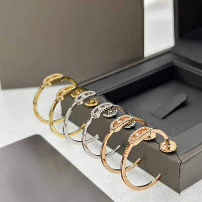 [moco jewelrys ]CREOLES MOVE UNO PM DIAMOND EARRINGS