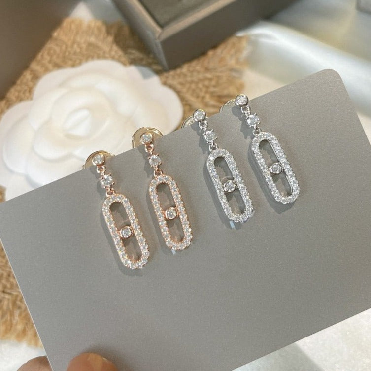 [moco jewelrys ]DORMEUSES MOVE UNO DIAMOND EARRINGS