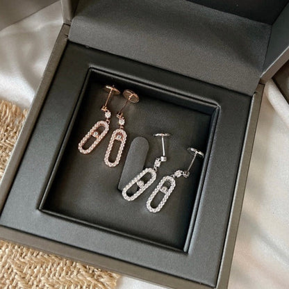 [moco jewelrys ]DORMEUSES MOVE UNO DIAMOND EARRINGS