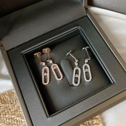 [moco jewelrys ]DORMEUSES MOVE UNO DIAMOND EARRINGS