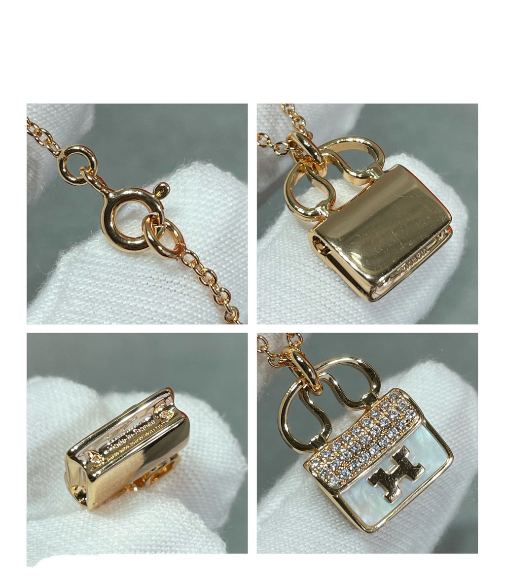 ¡®Star¡¯H CIRCE MOISSANITE PENDANT NECKLACE GOLD