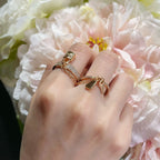 ¡®Star¡¯HM KELLY CLOCHETTE DOUBLE RING IN  WITH DIAMONDS