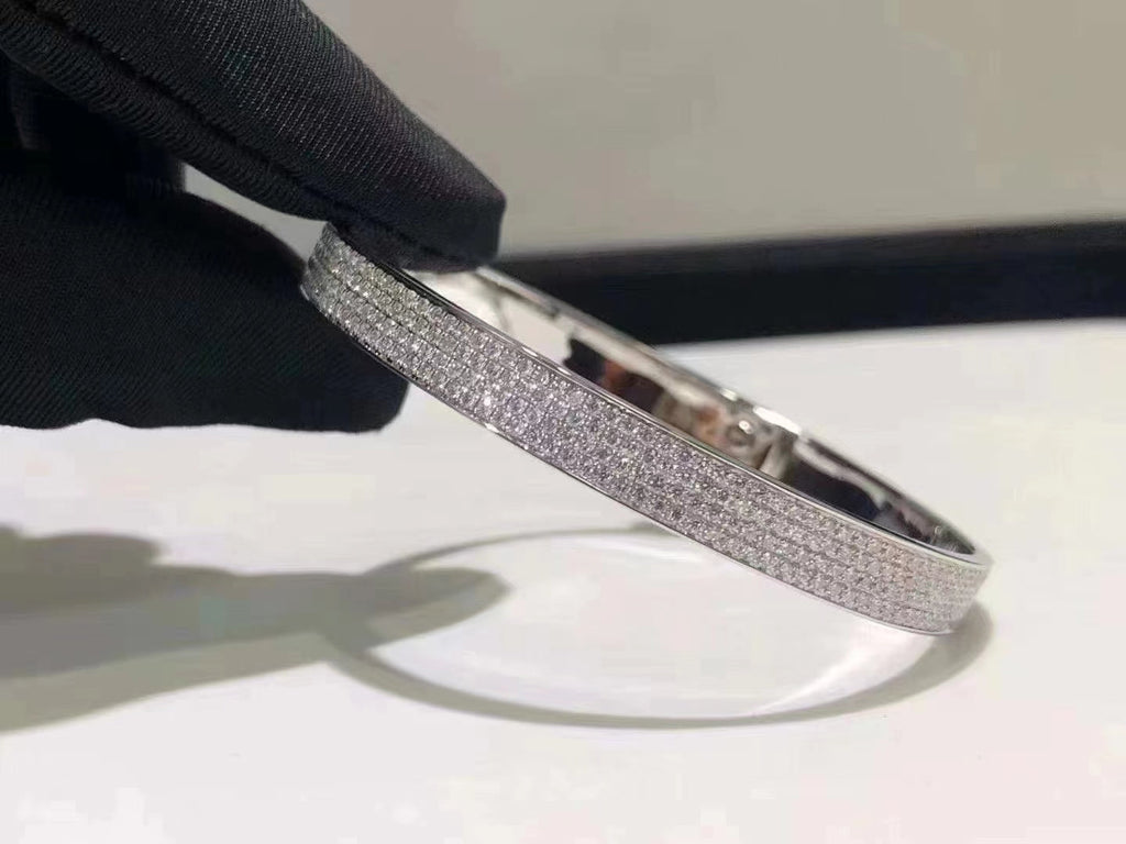 ¡®Star¡¯HM KELLY BRACELET IN SILVER AND FULL PAVE DIAMOND