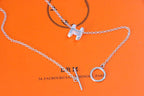 ¡®Star¡¯HM NECKLACE H LETTER OVAL SERIES