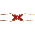 ¡®Star¡¯JEUX BRACELET CARNELIAN PINK GOLD 1 DIAMOND