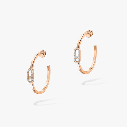 [moco jewelrys ]CREOLES MOVE UNO PM DIAMOND EARRINGS