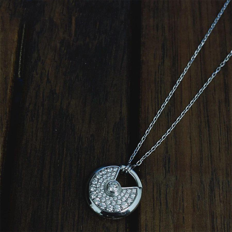 ¡®Star¡¯AMULETTE SILVER FULL DIAMOND NECKLACE