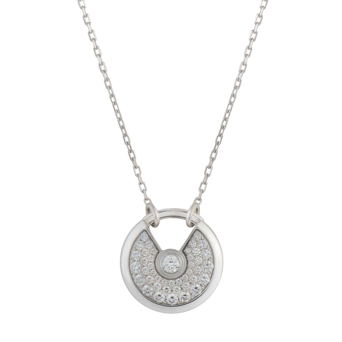 ¡®Star¡¯AMULETTE SILVER FULL DIAMOND NECKLACE