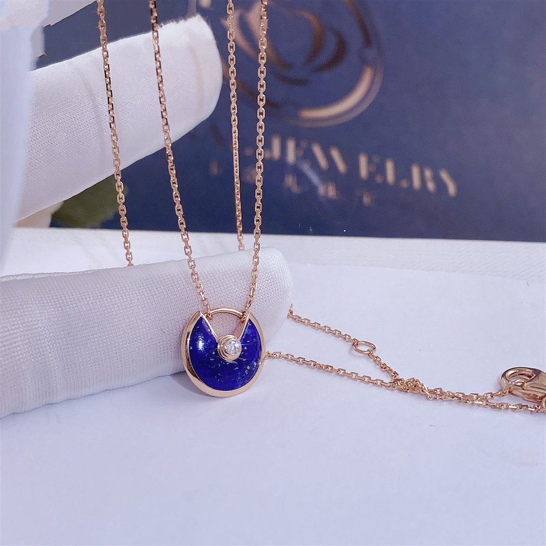 ¡®Star¡¯AMULETTE ROSE GOLD AGATE NECKLACE