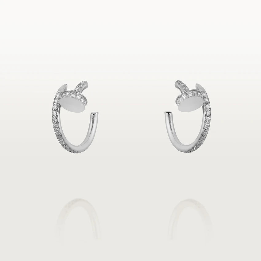 ¡®Star¡¯JUSTE EARRINGS 12.75MM SILVER DIAMOND