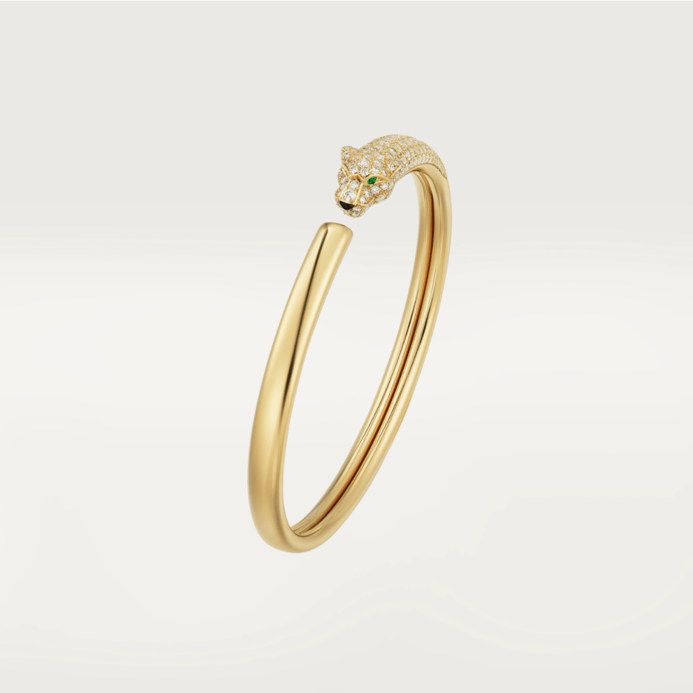 ¡®Star¡¯PANTHERE GOLD DIAMOND OPEN BRACELET