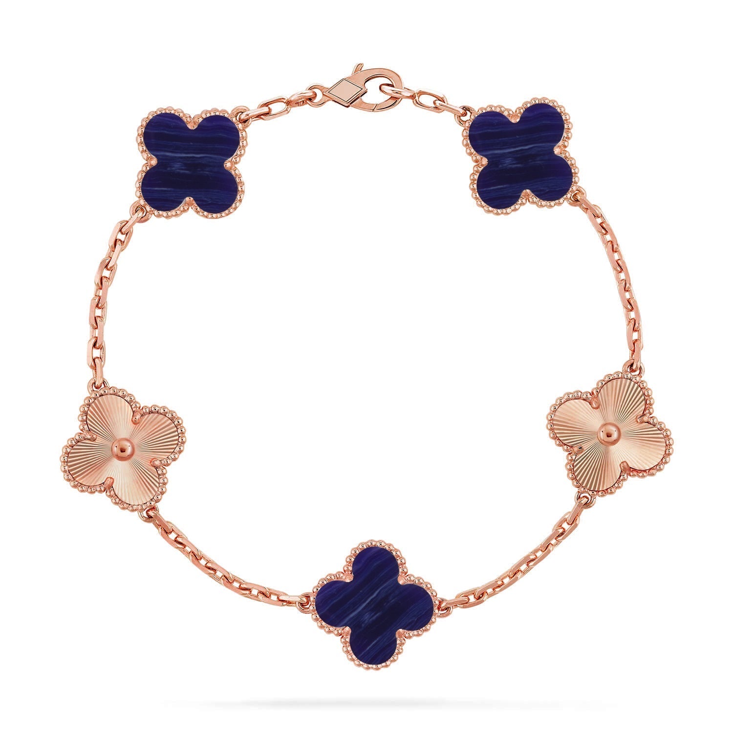 [Star]New CLOVER 5 MOTIF PURPLE STRIPES BRACELET COLLECTION