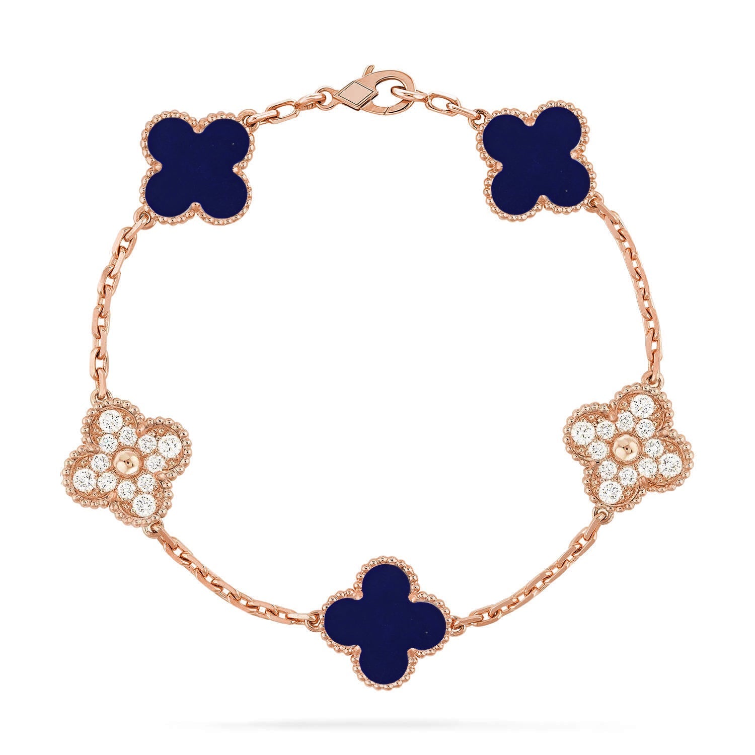 [Star]New CLOVER 5 MOTIF LAPIS LAZULI BRACELET COLLECTION