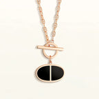 ¡®Star¡¯CHAINE VERSO BLACK CERAMIC NECKLACE