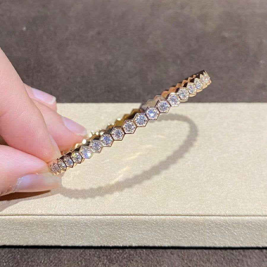 ¡®Star¡¯BEE LOVE GOLD BRACELET FULL DIAMOND