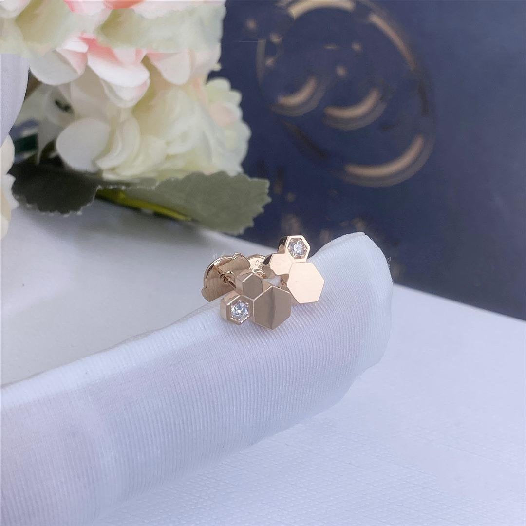 ¡®Star¡¯BEE LOVE PINK GOLD DIAMOND EARRINGS