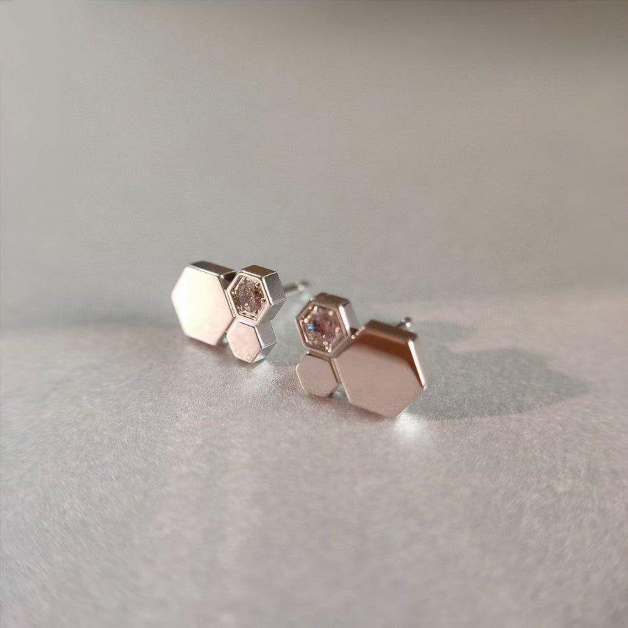 ¡®Star¡¯BEE LOVE SILVER DIAMOND EARRINGS