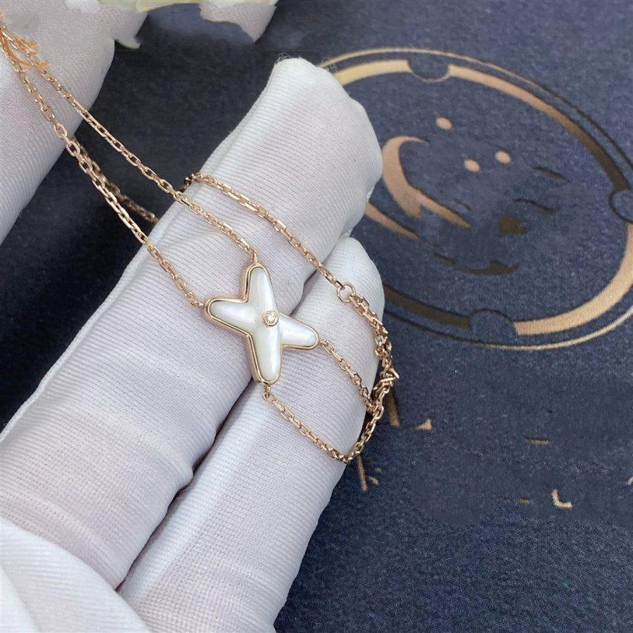 ¡®Star¡¯JEUX BRACELET WHITE MOP PINK GOLD 1 DIAMOND