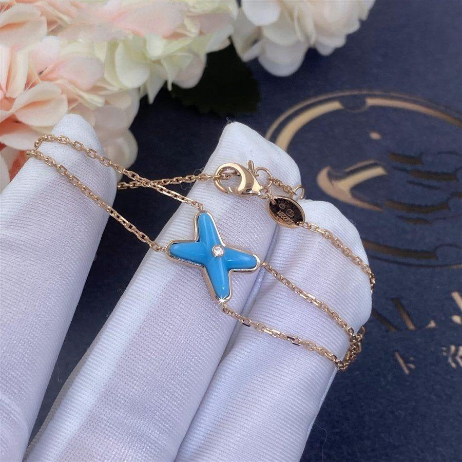 ¡®Star¡¯JEUX BRACELET TURQUOISE PINK GOLD 1 DIAMOND
