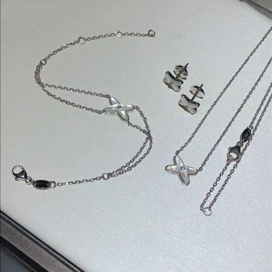 ¡®Star¡¯JEUX BRACELET WHITE MOP SILVER 1 DIAMOND