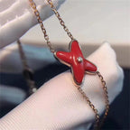 ¡®Star¡¯JEUX BRACELET CARNELIAN PINK GOLD 1 DIAMOND