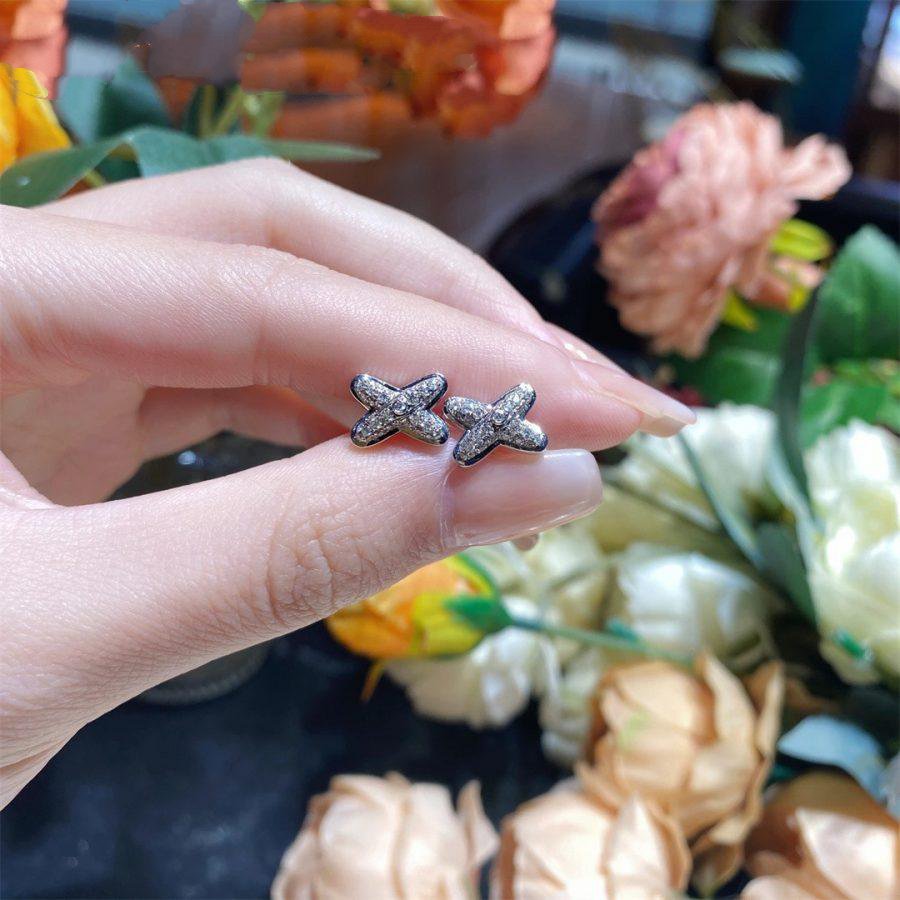 ¡®Star¡¯JEUX DE SILVER DIAMOND EARRINGS