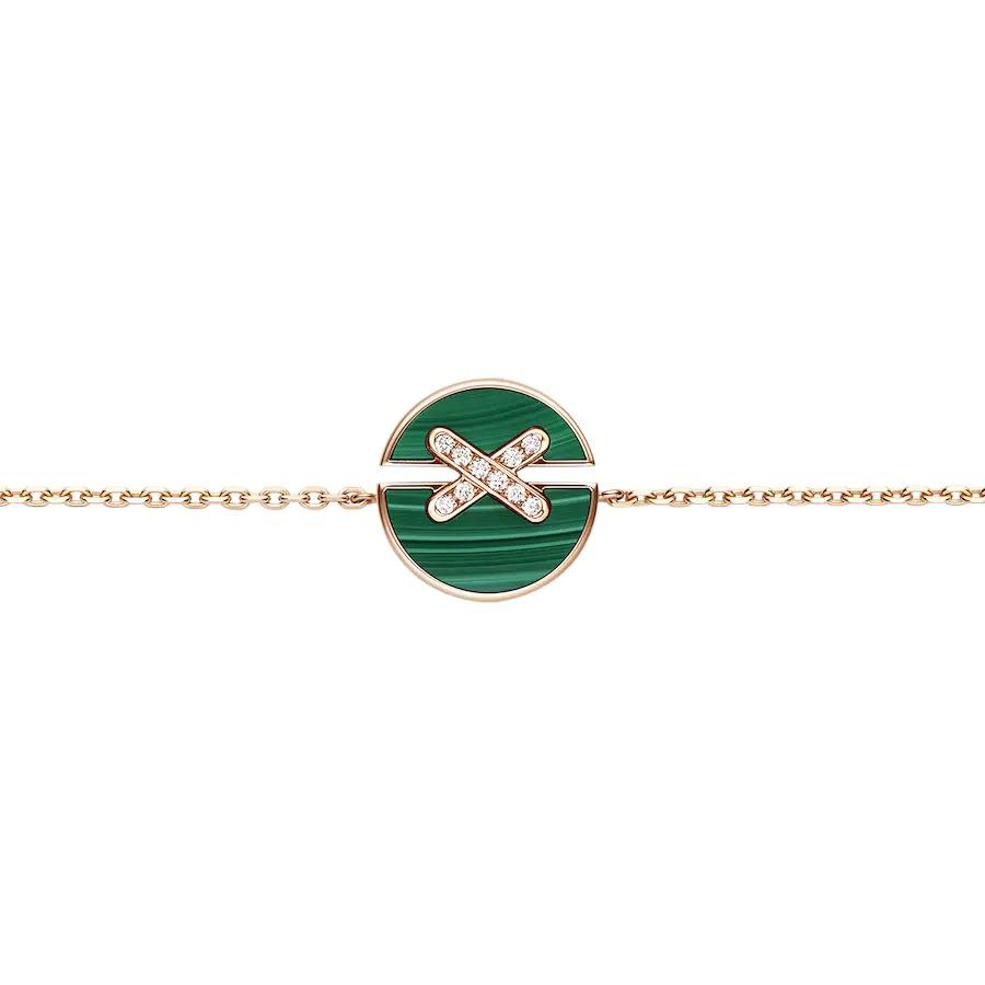 ¡®Star¡¯JEUX DE BRACELET MALACHITE PINK GOLD DIAMONDS