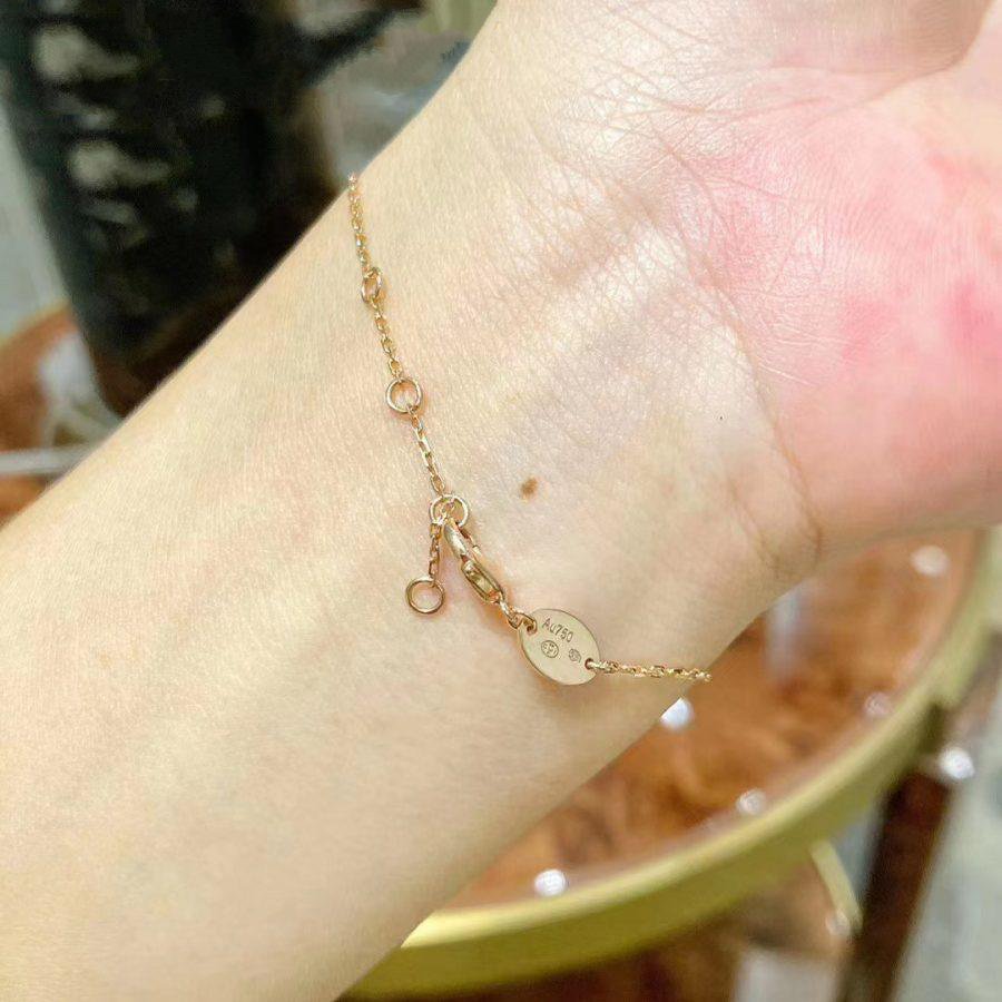 ¡®Star¡¯JEUX DE BRACELET MOP PINK GOLD DIAMONDS