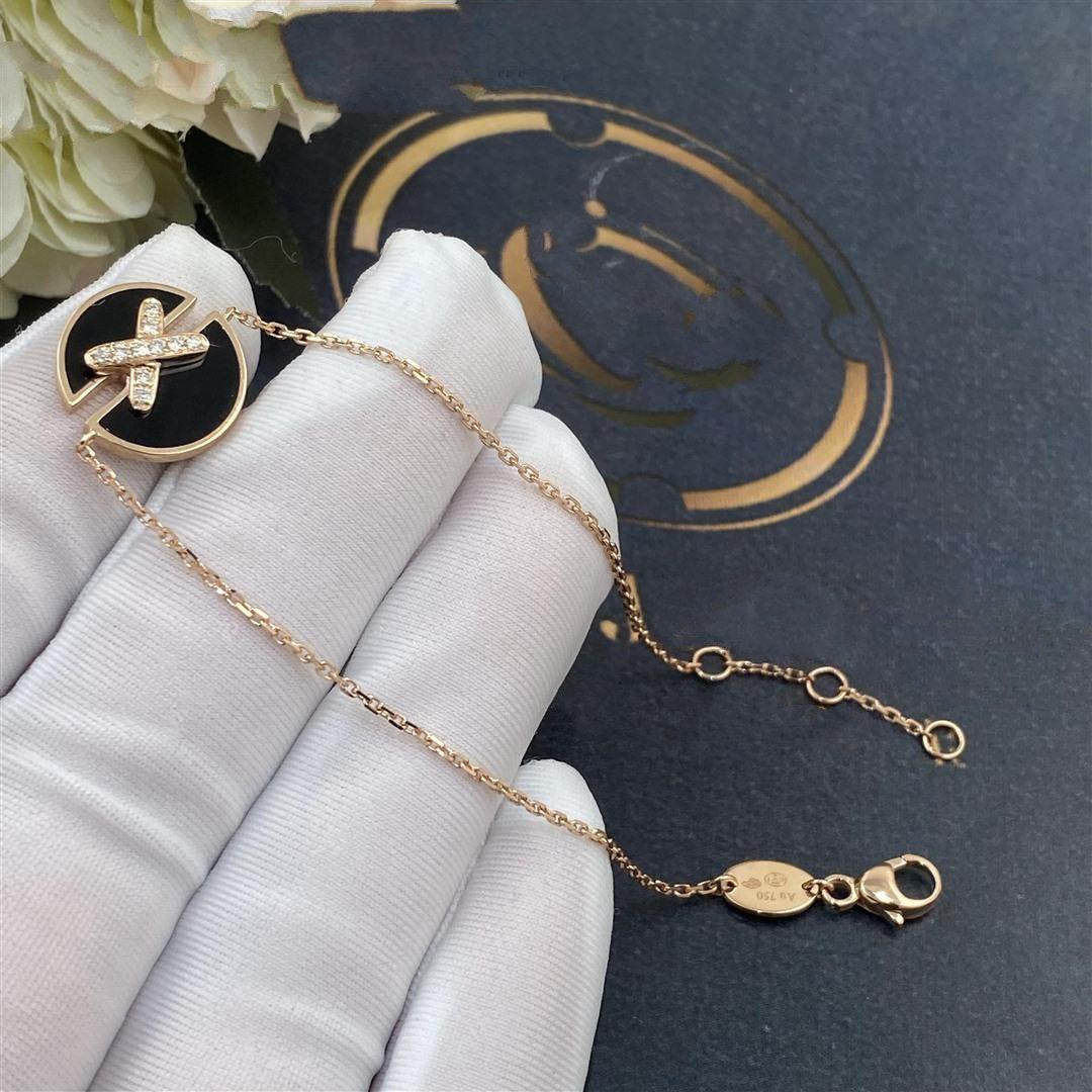 ¡®Star¡¯JEUX DE BRACELET ONYX PINK GOLD DIAMOND