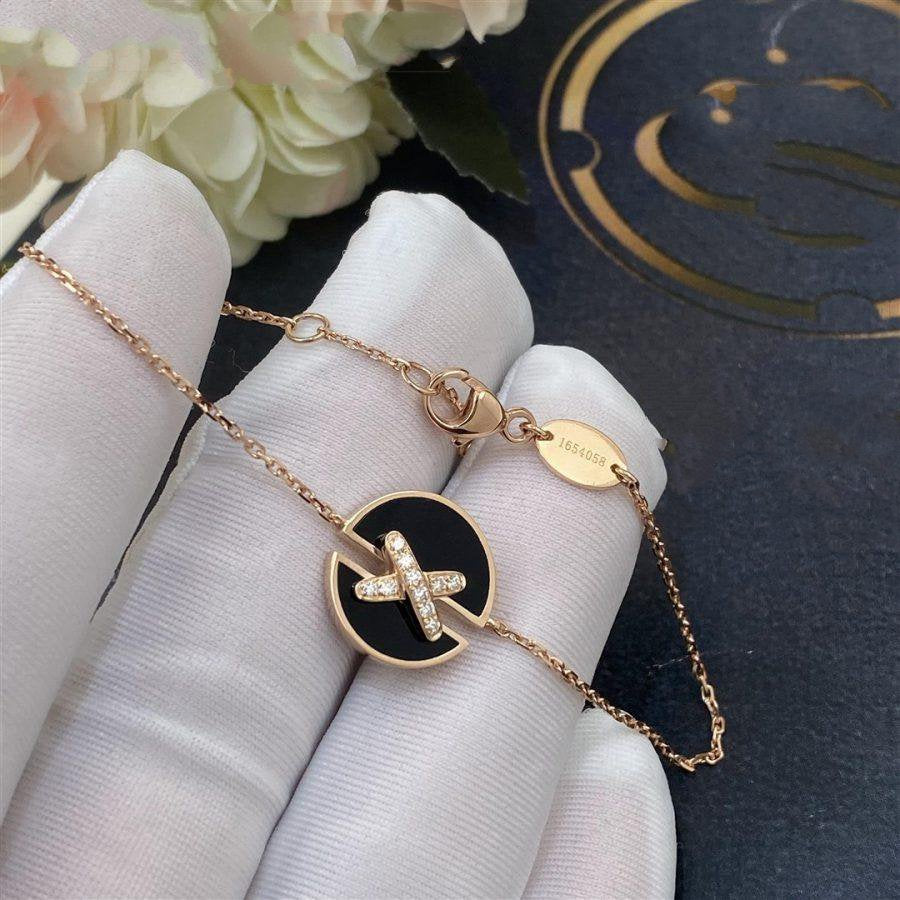 ¡®Star¡¯JEUX DE BRACELET ONYX PINK GOLD DIAMOND