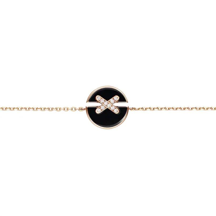 ¡®Star¡¯JEUX DE BRACELET ONYX PINK GOLD DIAMOND