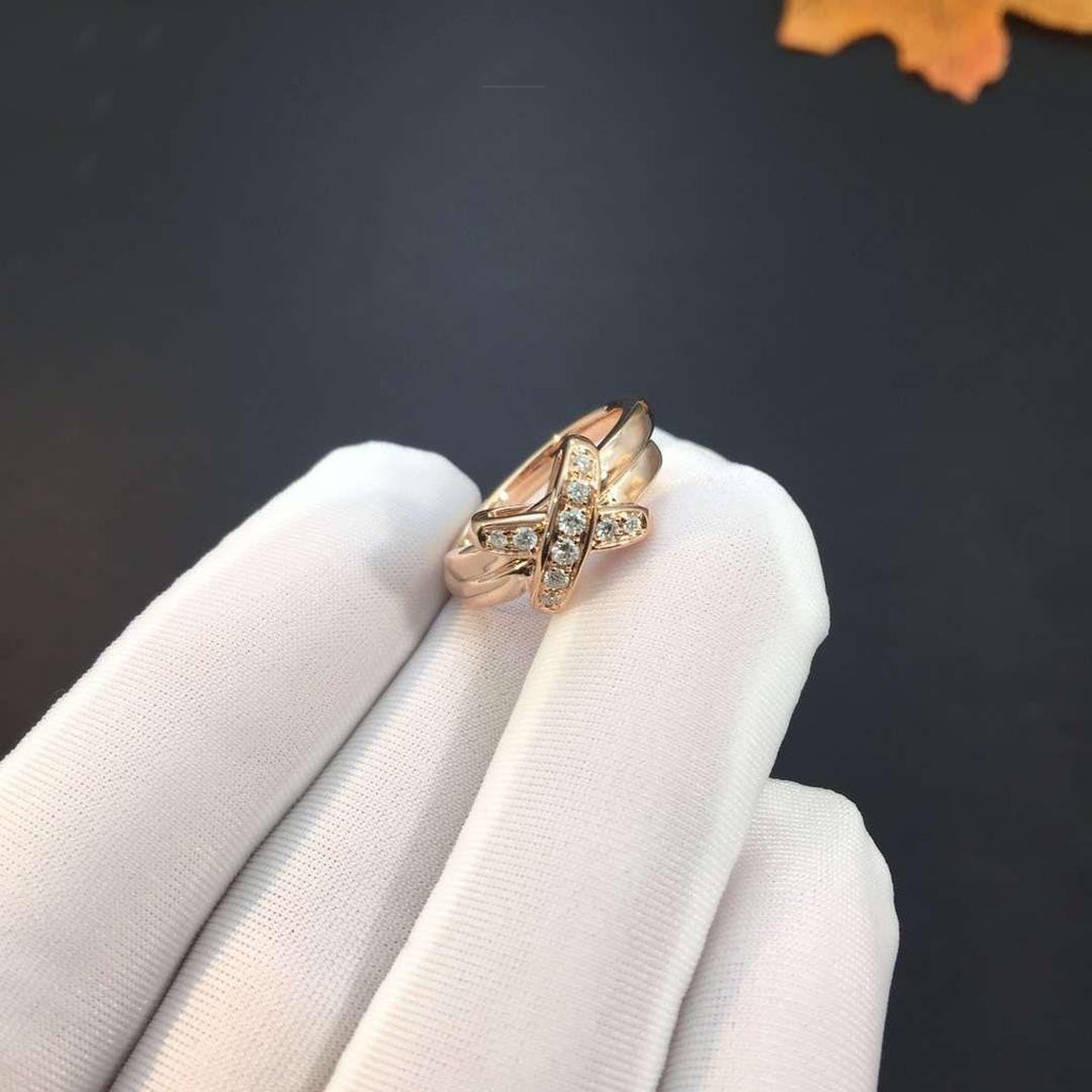 ¡®Star¡¯JEUX DE PINK GOLD DIAMOND RING