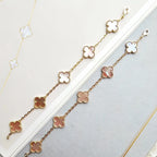 [Star]New  CLOVER 5 MOTIFS  PINK MOP BRACELET COLLECTION