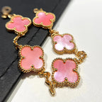 [Star]New  CLOVER 5 MOTIFS  PINK MOP BRACELET COLLECTION