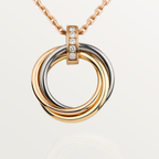 ¡®Star¡¯TRINITY NECKLACE GOLD  DIAMONDS