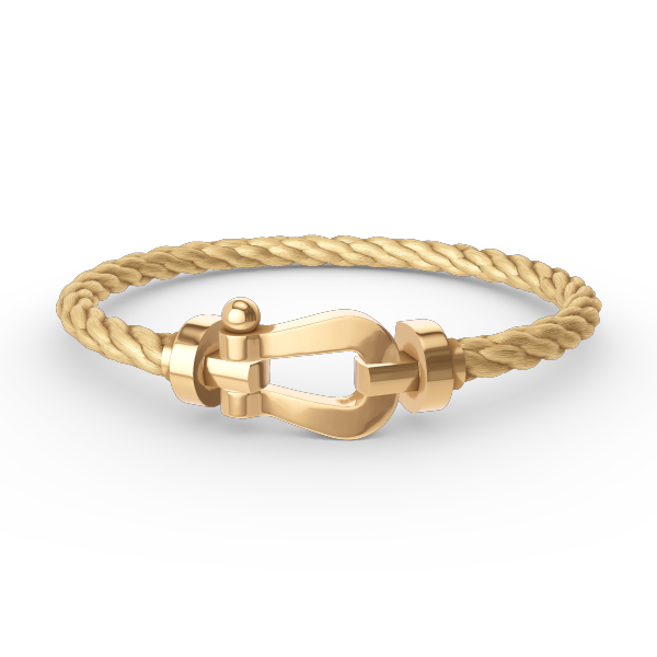 ¡®Star¡¯FORCE LARGE HORSESHOE NO DIAMOND BRACELET GOLD