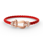 ¡®Star¡¯FORCE LARGE HORSESHOE HALF DIAMOND BRACELET ROSE GOLD
