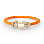 ¡®Star¡¯FORCE LARGE HORSESHOE FULL DIAMOND BRACELET GOLD