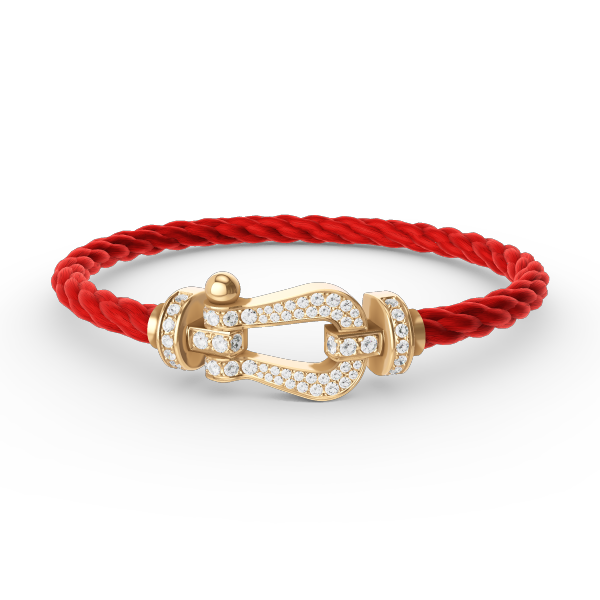 ¡®Star¡¯FORCE LARGE HORSESHOE FULL DIAMOND BRACELET GOLD