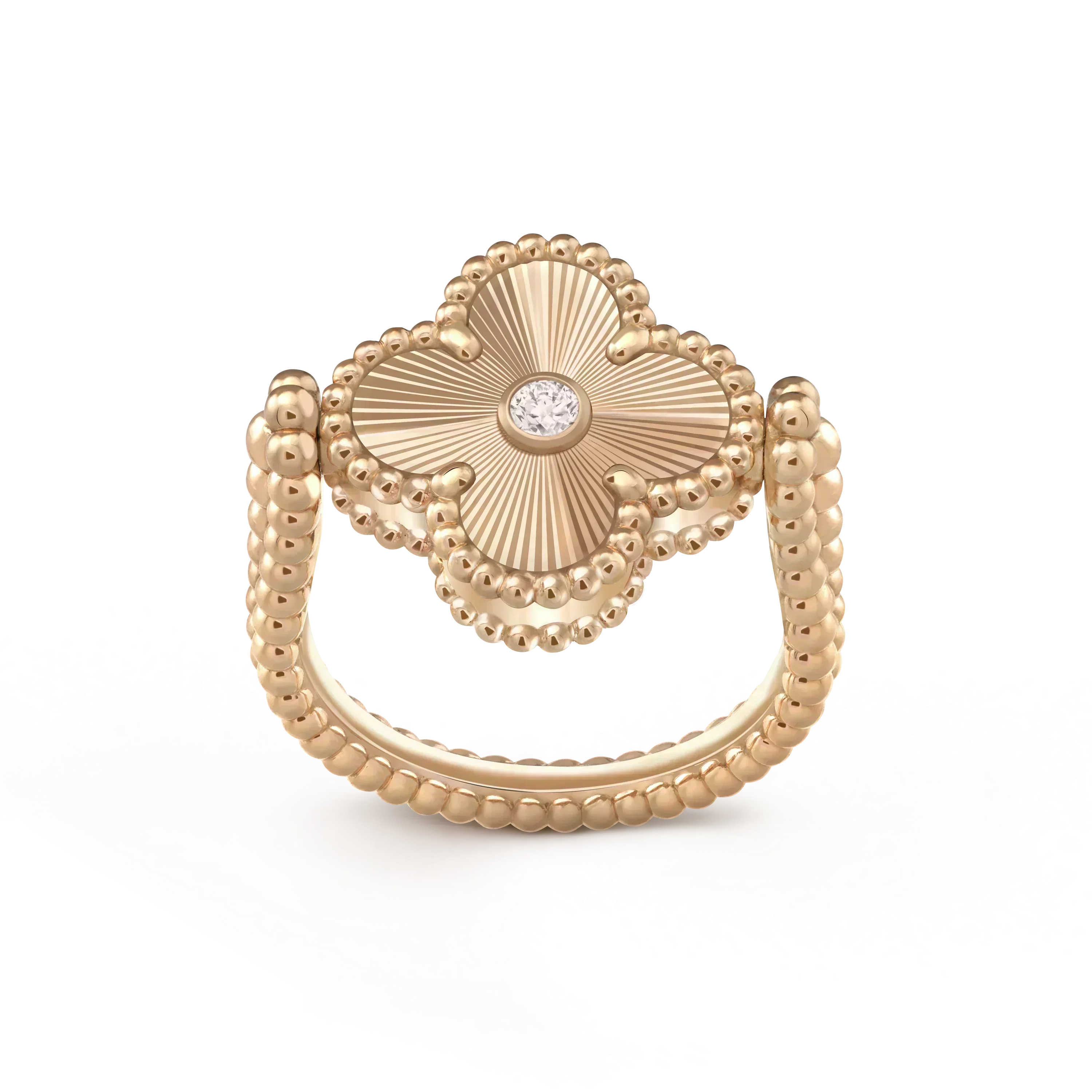 ¡®Star¡¯CLOVER RIVERSIBLE ROSE GOLD RING