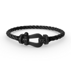 ¡®Star¡¯FORCE LARGE SERIES HORSESHOE BLACK SAMURAI BRACELET