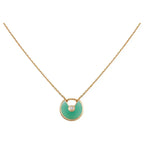 ¡®Star¡¯AMULETTE GOLD MALACHITE NECKLACE