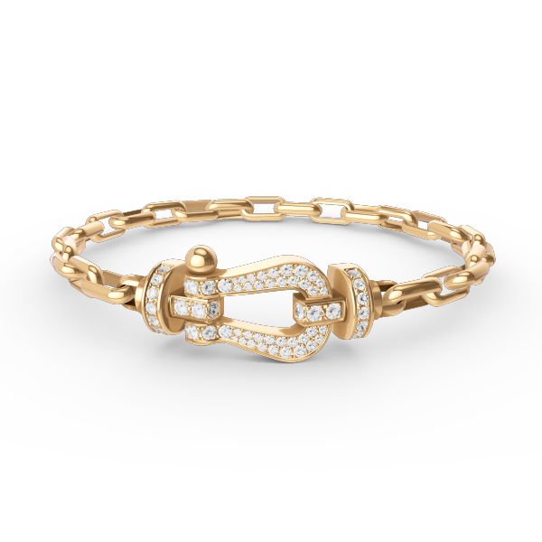 ¡®Star¡¯FORCE LARGE HORSESHOE CLASP  METAL BRACELET